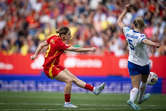 Esther Gonzalez Spain in action during a Women s Nations League match between Spain and England at Stage Front Stadium in Barcelona, Barcelona, Spain, on June 03 2025 Photo by Felipe Mondino Copyright: x@FELIPExMONDINOx