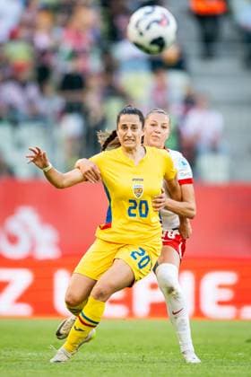 03.06.2025 GDANSK ( POLAND ) PILKA NOZNA KOBIET ( WOMEN™S FOOTBALL ) MECZ UEFA LIGI NARODOW POLSKA - RUMUNIA ( WOMEN™S UEFA NATIONS LEAGUE MATCH POLAND - ROMANIA ) NZ Cristina Carp Emilia Szymczak FOTO MATEUSZ SLODKOWSKI CYFRASPORT NEWSPIX.PL --- Newspix.pl POLAND OUT!  20250603_CS_MS_072