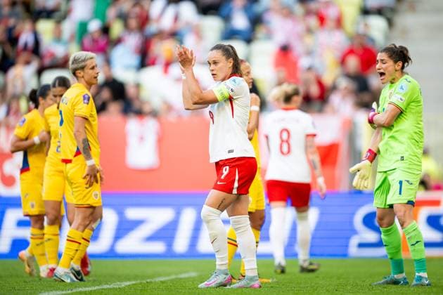 03.06.2025 GDANSK ( POLAND ) PILKA NOZNA KOBIET ( WOMEN™S FOOTBALL ) MECZ UEFA LIGI NARODOW POLSKA - RUMUNIA ( WOMEN™S UEFA NATIONS LEAGUE MATCH POLAND - ROMANIA ) NZ Ewa Pajor FOTO MATEUSZ SLODKOWSKI CYFRASPORT NEWSPIX.PL --- Newspix.pl POLAND OUT!  20250603_CS_MS_078