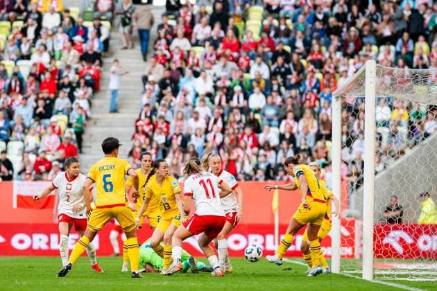 03.06.2025 GDANSK ( POLAND ) PILKA NOZNA KOBIET ( WOMEN™S FOOTBALL ) MECZ UEFA LIGI NARODOW POLSKA - RUMUNIA ( WOMEN™S UEFA NATIONS LEAGUE MATCH POLAND - ROMANIA ) NZ Paulina Dudek Tanja Pawollek Martyna Wiankowska FOTO MATEUSZ SLODKOWSKI CYFRASPORT NEWSPIX.PL --- Newspix.pl POLAND OUT!  20250603_CS_MS_079