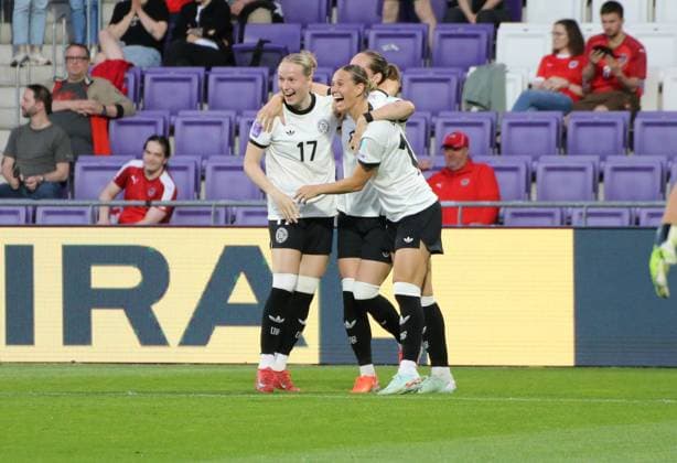 03 06 2025, xgrfx, Football UEFA Women s Nations League , Austria Germany v l Goal, Sydney Lohmann German Women s National Team DFL DFB REGULATIONS PROHIBIT ANY USE OF PHOTOGRAPHS as IMAGE SEQUENCES and or QUASI VIDEO Vienna
