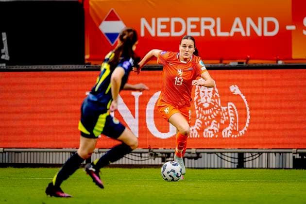 Netherlands midfielder Wieke Kaptein during the match Netherlands Scotland women at the Koning Willem II stadium for the UEFA Nations League women season 2024 2025 in TILBURG, Netherlands on 3 june 2025, photo by Marcel van Dorst EYE4images DeFodi Images