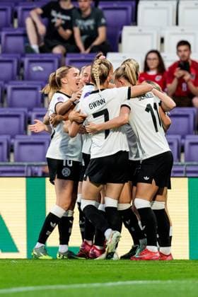 UEFA Womens Nations League Austria Germany 03 06 2025 Cheers for 0 1 by Sydney Lohmann Germany, 8 UEFA Womens Nations League Austria Germany Vienna, Franz Horr Stadium on 03 06 2025 Copyright: xBEAUTIFULxSPORTS Wunderlx