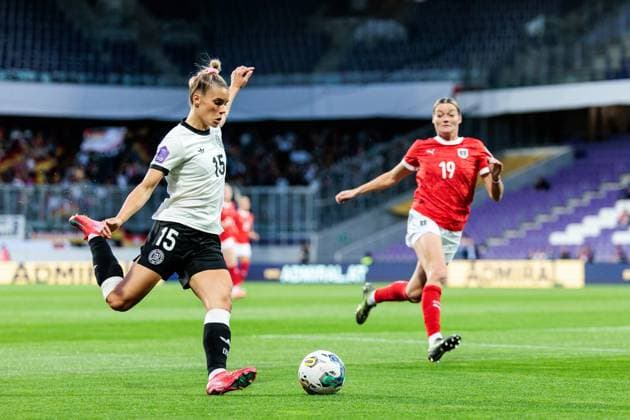 UEFA Womens Nations League Austria Germany 03 06 2025 Selina Cerci Germany, 15 on the ball UEFA Womens Nations League Austria Germany Vienna, Franz Horr Stadium on 03 06 2025 Copyright: xBEAUTIFULxSPORTS Wunderlx