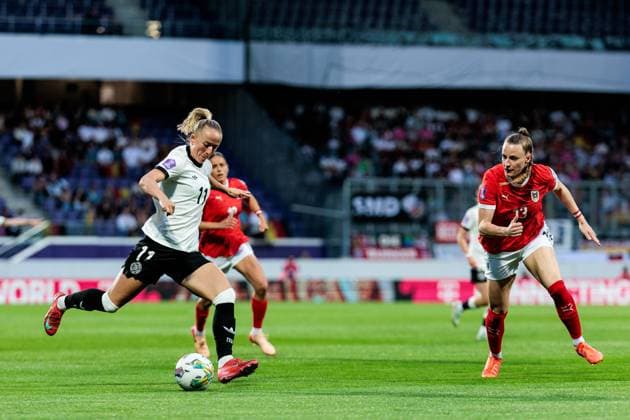 UEFA Womens Nations League Austria Germany 03 06 2025 Lea Schüller Germany, 11 on the ball UEFA Womens Nations League Austria Germany Vienna, Franz Horr Stadium on 03 06 2025 Copyright: xBEAUTIFULxSPORTS Wunderlx