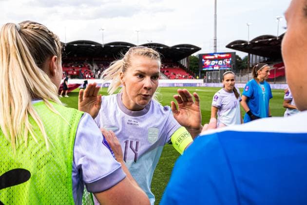 250603 Ada Hegerberg of Norway ahead of the UEFA Women™s Nations League football match between Switzerland and Norway on June 3, 2025 in Sion Photo Marius Simensen BILDBYRAN COP 238 bbeng dam football fotball fotball norge norway soccer sveits switzerland uefa women s nations league  Copyright: MARIUSxSIMENSEN BB250603BB661