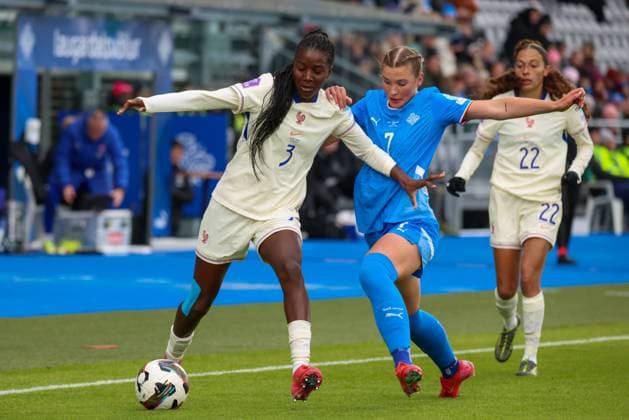 Football, Women, Nations League, Iceland - France