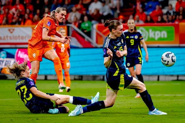 Netherlands midfielder Jill Roord during the match Netherlands Scotland women at the Koning Willem II stadium for the UEFA Nations League women season 2024 2025 in TILBURG, Netherlands on 3 june 2025, photo by Marcel van Dorst EYE4images DeFodi Images