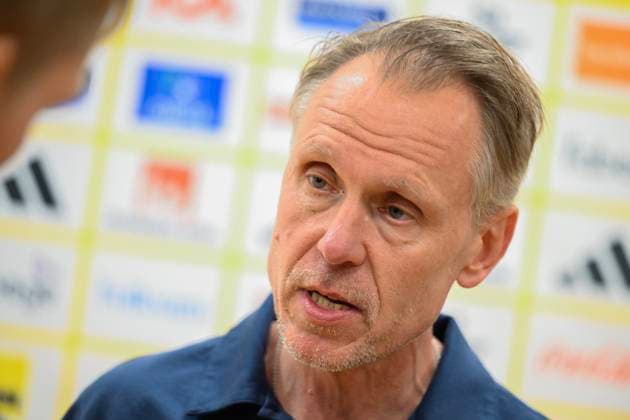 STOCKHOLM, SWEDEN 20250603 Denmarks national coach AndrÃ e Jeglertz after Tuesdays match between Sweden and Denmark in the Nations League, Womens Division A, Group 4, at Strawberry Arena STOCKHOLM SWEDEN x10050x  Copyright: xPontusxLundahl TTx NATIONS LEAGUE SVERIGE-DANMARK