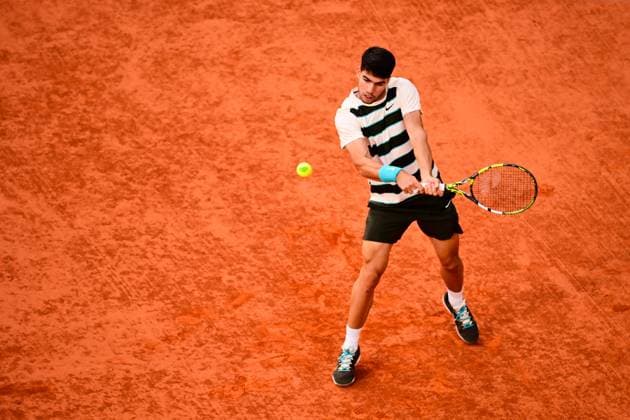 TENNIS : Roland Garros 2025 - Internationaux de France - 03 06 2025 Carlos Alcaraz ( Spain ) during the 2025 French Open at Roland Garros on Juin 03, 2025 in Paris, France. ( Photo Dante Badano PSNewz ) - ParisFrance  Copyright: xx
