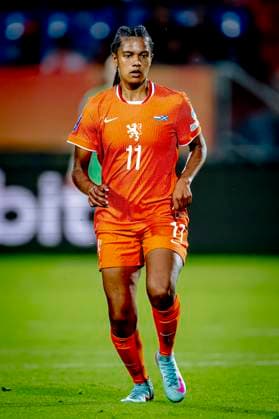 Netherlands forwarder Esmee Brugts during the match Netherlands Scotland women at the Koning Willem II stadium for the UEFA Nations League women season 2024 2025 in TILBURG, Netherlands on 3 june 2025, photo by Marcel van Dorst EYE4images DeFodi Images
