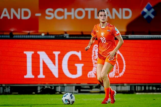 Netherlands defender Kerstin Casparij during the match Netherlands Scotland women at the Koning Willem II stadium for the UEFA Nations League women season 2024 2025 in TILBURG, Netherlands on 3 june 2025, photo by Marcel van Dorst EYE4images DeFodi Images