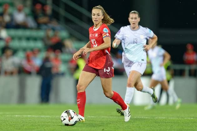 Sion, Switzerland, June 03 2025 : Lia Walti (13 Switzerland) in action (close up) during the UEFA Women s Nations League game between Switzerland and Norway at Stade de Tourbillon in Sion, Switzerland (Giuseppe Velletri SPP) Copyright: xGiuseppexVelletrix xSPPx spp-en-GiVeSp-DZ9_8183