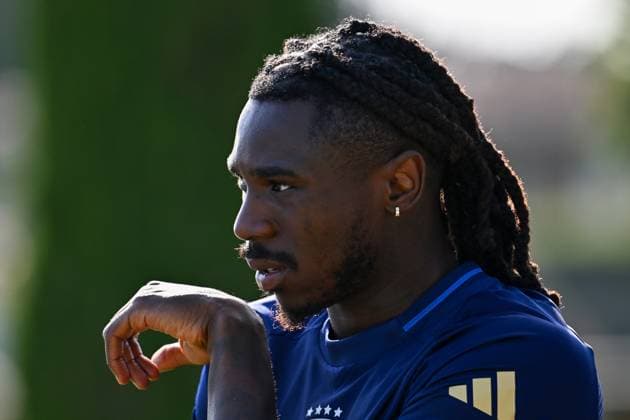 Italian player Moise Kean during Italy training session, FIFA World Cup, WM, Weltmeisterschaft, Fussball match in Florence, Italy, June 03 2025  Copyright: xLisaxGuglielmi IPAxSportx xipa-agency.netx xx IPA_58581744 IPA_Agency_IPA58581744