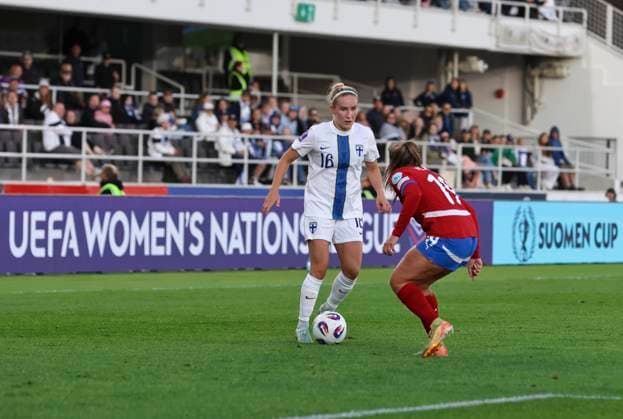 Nea Lehtola (16 Finland) during the UEFA Women s Nations League game between Finland and Serbia at the Olympic Stadium, Helsinki, Finland, on Tuesday, 03 June, 2025. (Bettina Weissensteiner SPP) Copyright: xBettinaxWeissensteinerx xSPPx spp-en-BeWeSp-D02A6614