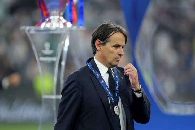 Football, Inter Milan, Coach Simone Inzaghi leaves the club
