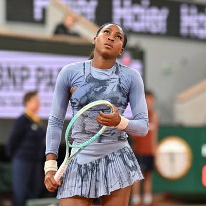 2025 Roland-Garros - Day 11 PARIS, FRANCE - JUNE 04: Coco Gauff of US competes during quarter-final women s singles match against Madison Keys (not seen) of US on day 11 of the French Open tennis tournament on Court Philippe-Chatrier at the Roland-Garros in Paris on June 04, 2025. Mustafa Yalcin Anadolu Paris France. Editorial use only. Please get in touch for any other usage.  Copyright: x2025xAnadoluxMustafaxYalcinx