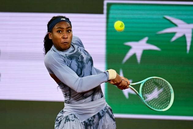TENNIS : Roland Garros 2025 - Internationaux de France - 04 06 2025 Coco Gauff ( USA ) during the 2025 French Open at Roland Garros on Juin 04, 2025 in Paris, France. ( Photo Dante Badano PSNewz ) - ParisFrance  Copyright: xx