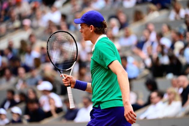 TENNIS : Roland Garros 2025 - Internationaux de France - 04 06 2025 Jannik Sinner ( Italy ) during the 2025 French Open at Roland Garros on Juin 04, 2025 in Paris, France. ( Photo Dante Badano PSNewz ) - ParisFrance  Copyright: xx
