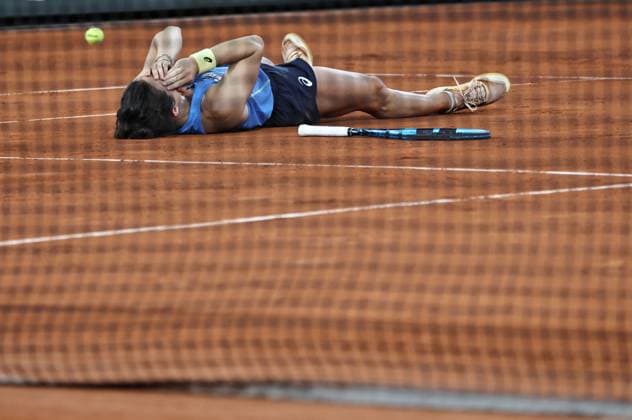 Lois Boisson, FRA, during semifinals of 2025 French Open at Roland Garros, Paris, 04 06 2025