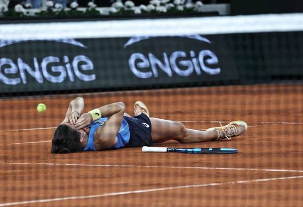 Lois Boisson, FRA, during semifinals of 2025 French Open at Roland Garros, Paris, 04 06 2025