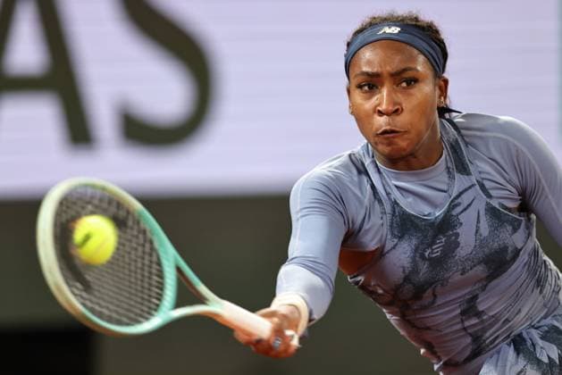 Coco Gauff, USA, during semifinals of 2025 French Open at Roland Garros, Paris, 04 06 2025