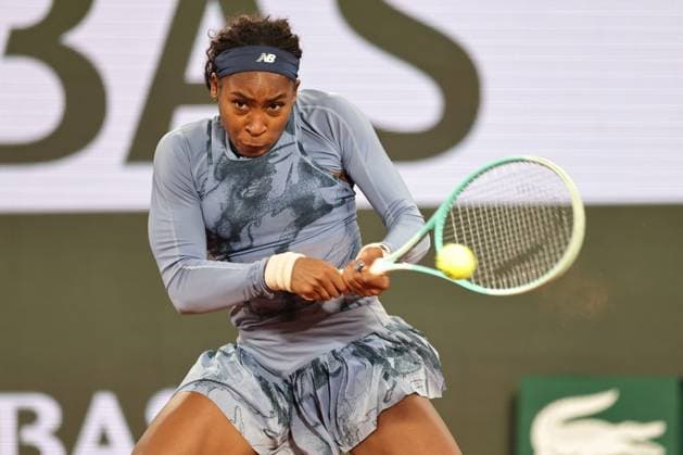 Coco Gauff, USA, during semifinals of 2025 French Open at Roland Garros, Paris, 04 06 2025
