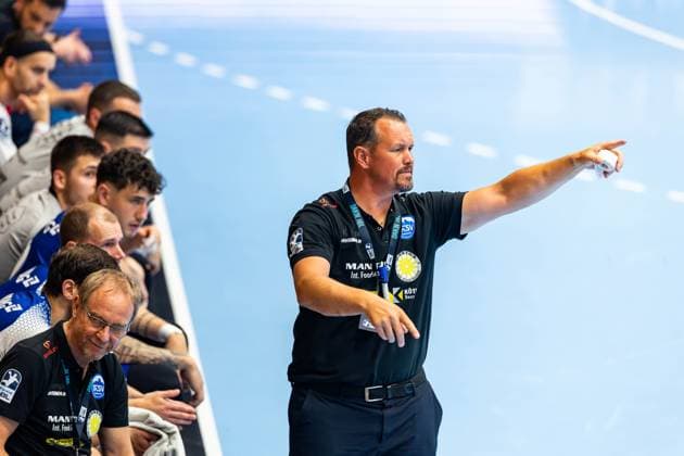 04 06 2025, GER, Handball, Men, Season 24 25, 1 Daikin Handball Bundesliga, 33 Matchday, ThSV Eisenach 1 VfL Potsdam Misha Kaufmann ThSV Eisenach,Coach 99817 Eisenach Werner Assmann Halle Am Sportp Thueringen Germany