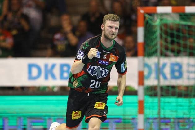 04 06 2025, xtgx, Handball, Daikin HBL, SC Magdeburg SG Flensburg Handewitt v l Philipp Weber Magdeburg, 20 Jubel, Torjubel, jubelt ueber das Tor, celebrate the goal, celebration Magdeburg