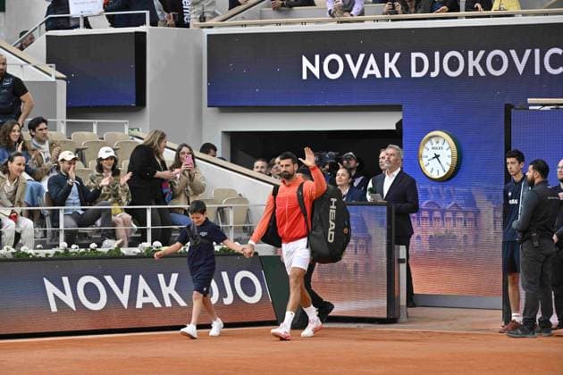 Tennis : Roland Garros 2025 - ITF - Tennis - Roland Garros 2025 - ITF - Novak Djokovic - Serbie France  Copyright: xChryslenexCaillaudx Psnewzx