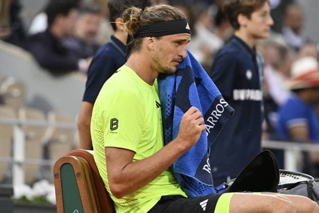 Tennis : Roland Garros 2025 - ITF - Tennis - Roland Garros 2025 - ITF - Alexander Zverev - Allemagne France  Copyright: xChryslenexCaillaudx Psnewzx