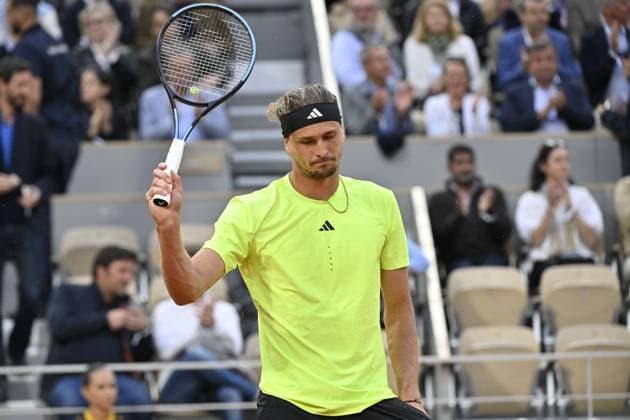 Tennis : Roland Garros 2025 - ITF - Tennis - Roland Garros 2025 - ITF - Alexander Zverev - Allemagne France  Copyright: xChryslenexCaillaudx Psnewzx