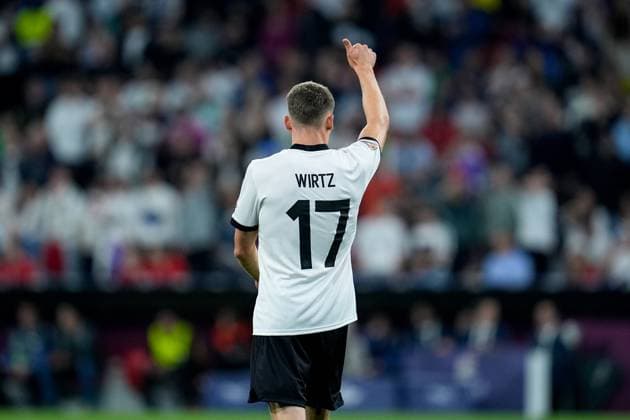 Florian Wirtz (Germany) celebrates after scoring first goal during the UEFA Nations League Semi-final match between Germany and Portugal at Allianz Arena Munich Germany on 04 June 2025. Munich Allianz Arena Munich Germany Copyright: xPhotoxGoalxPix MatteoxCiambellix SP24-1208-048