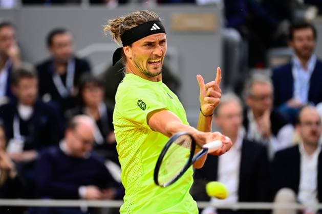 TENNIS : Roland Garros 2025 - Internationaux de France - 04 06 2025 Alexander Zverev ( Germany ) during the 2025 French Open at Roland Garros on Juin 04, 2025 in Paris, France. ( Photo Dante Badano PSNewz ) - ParisFrance  Copyright: xx