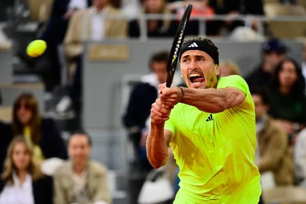 Sport Bilder des Tages TENNIS : Roland Garros 2025 - Internationaux de France - 04 06 2025 Alexander Zverev ( Germany ) during the 2025 French Open at Roland Garros on Juin 04, 2025 in Paris, France. ( Photo Dante Badano PSNewz ) - ParisFrance  Copyright: xx