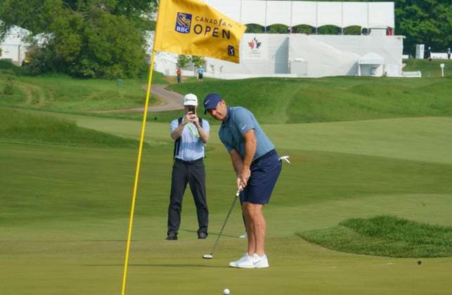 June 4, 2025, Alton, On, CANADA: Rory McIlroy watches his putt during the RBC Canadian Open Golf Pro Am in Alton, Ont., Wednesday, June 4, 2025. 20250604 RBC CANADIAN OPEN PRO AM  - ZUMAc35_ 20250604_zaf_c35_083 Copyright: xPeterxPowerx