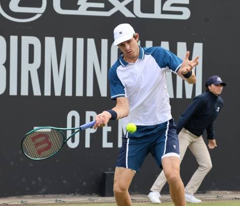 TENNIS - Birmingham Open 2025 BIRMINGHAM,ENGLAND,04.JUN.25 - TENNIS - ATP, Tennis Herren Challenger Tour, Birmingham Open. Image shows Nicolas Jarry (CHL).  GEPAxpictures xAlanxGrieves