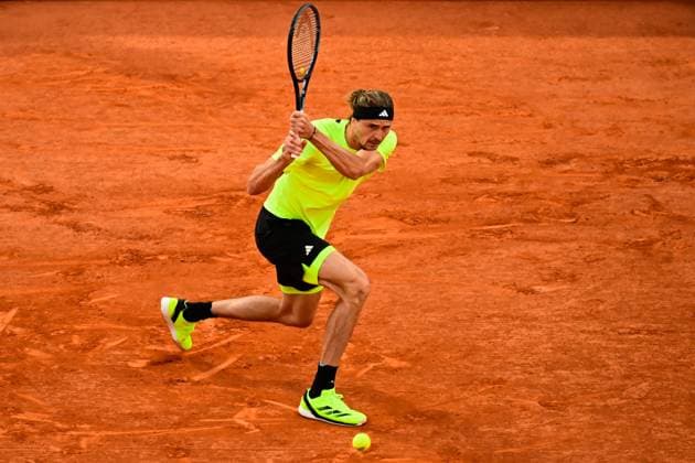 TENNIS : Roland Garros 2025 - Internationaux de France - 04 06 2025 Alexander Zverev ( Germany ) during the 2025 French Open at Roland Garros on Juin 04, 2025 in Paris, France. ( Photo Dante Badano PSNewz ) - ParisFrance  Copyright: xx