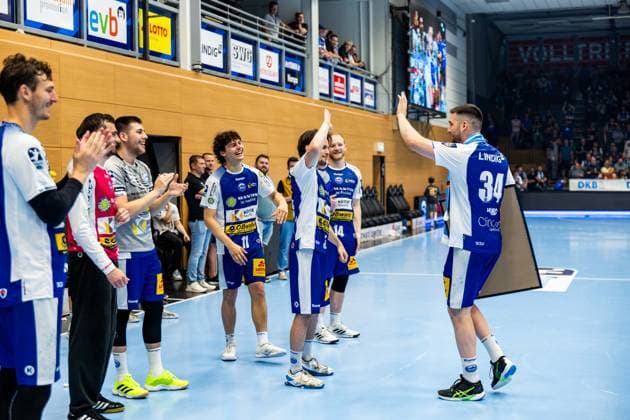 04 06 2025, GER, Handball, Men, Season 24 25, 1 Daikin Handball Bundesliga, 33 Matchday, ThSV Eisenach 1 VfL Potsdam Rok Maric ThSV Eisenach,34 99817 Eisenach Werner Assmann Halle Am Sportp Thueringen Germany