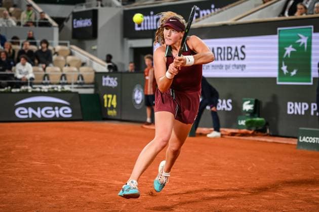 June 4, 2025, Paris, France, France: Mirra ANDREEVA of Russia during the eleventh day of Roland-Garros 2025, French Open 2025, Grand Slam tennis tournament at Roland-Garros Stadium on June 04, 2025 in Paris, France. Paris France - ZUMA 202 20250604_zsp_m308_036 Copyright: xMatthieuxMirvillex