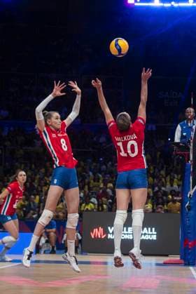 Czech Republic vs Brazil RIO DE JANEIRO, RJ - 04.06.2025: CZECH REPUBLIC VS BRAZIL - The Brazilian women& 39;s volleyball team debuts in the VNL by winning 3-0 against the Czech Republic, at Maracanazinho, in Rio de Janeiro, RJ, this Wednesday (04). (Photo: Letycia Miller Fotoarena) x2749257x  LetyciaxMiller