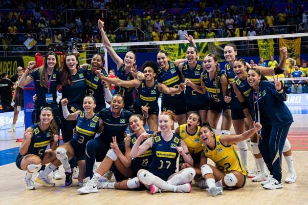 Czech Republic vs Brazil RIO DE JANEIRO, RJ - 04.06.2025: CZECH REPUBLIC VS BRAZIL - The Brazilian women& 39;s volleyball team debuts in the VNL by winning 3-0 against the Czech Republic, at Maracanazinho, in Rio de Janeiro, RJ, this Wednesday (04). (Photo: Letycia Miller Fotoarena) x2749300x  LetyciaxMiller