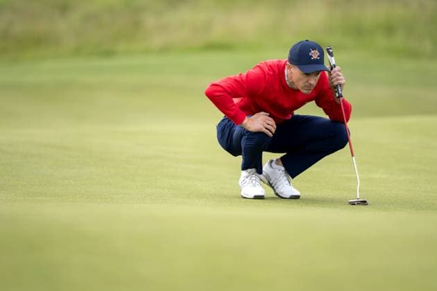BADHOEVEDORP - Daan Huizing during the KLM Open golf tournament at golf club The International. ANP SANDER KONING xVIxANPxSportx xxANPxIVx 529346721 originalFilename: 529346721.jpg