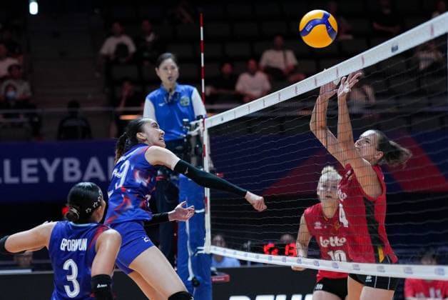 Volleyball, Women, Nations League, Belgium - Thailand