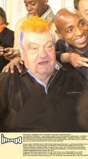 Football, France, Montpellier's president wears mohawk after winning championship