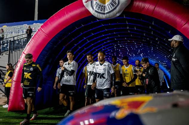 Neymar Jr from FC Santos test match RB Leipzig FC Santos 3 1 on May 28, 2025 at the training camp in Braganza, Brazil Estadio Cicero De Souza, Braganza Brazil RB Leipzig FC Santos 3 1