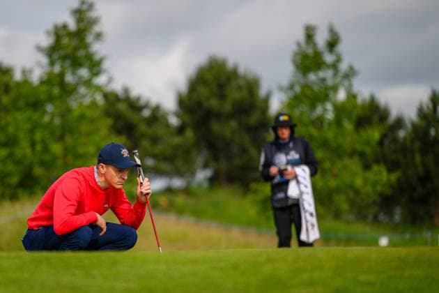 BADHOEVEDORP, 05-06-2025, The International, Daan Huizing during the KLM Open 2025 - Day 1. KLM Open 2025 - Day 1  x29628700x Copyright: