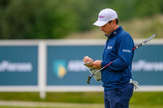 BADHOEVEDORP, 05-06-2025, The International, Lars Van Meijel during the KLM Open 2025 - Day 1. KLM Open 2025 - Day 1  x29628846x Copyright: