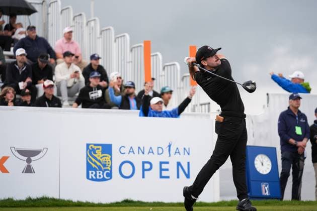 RBC Canadian Open 2025 - Round One CALEDON, CANADA - JUNE 5 : Ashton McCulloch of Canada during the first round of the RBC Canadian Open 2025 at TPC Toronto at Osprey Valley in Caledon, Ontario, Canada on June 05, 2025. Mert Alper Dervis Anadolu Ontario Canada. Editorial use only. Please get in touch for any other usage.  Copyright: x2025xAnadoluxMertxAlperxDervisx