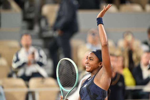 2025 Roland-Garros - Day 12 PARIS, FRANCE - JUNE 05: Coco Gauff of the United States celebrates winning match against Lois Boisson of France during the Women s Singles Semifinal match on Day Twelve of the 2025 French Open at Roland Garros on June 05, 2025 in Paris, France. Mustafa Yalcin Anadolu Paris France. Editorial use only. Please get in touch for any other usage.  Copyright: x2025xAnadoluxMustafaxYalcinx